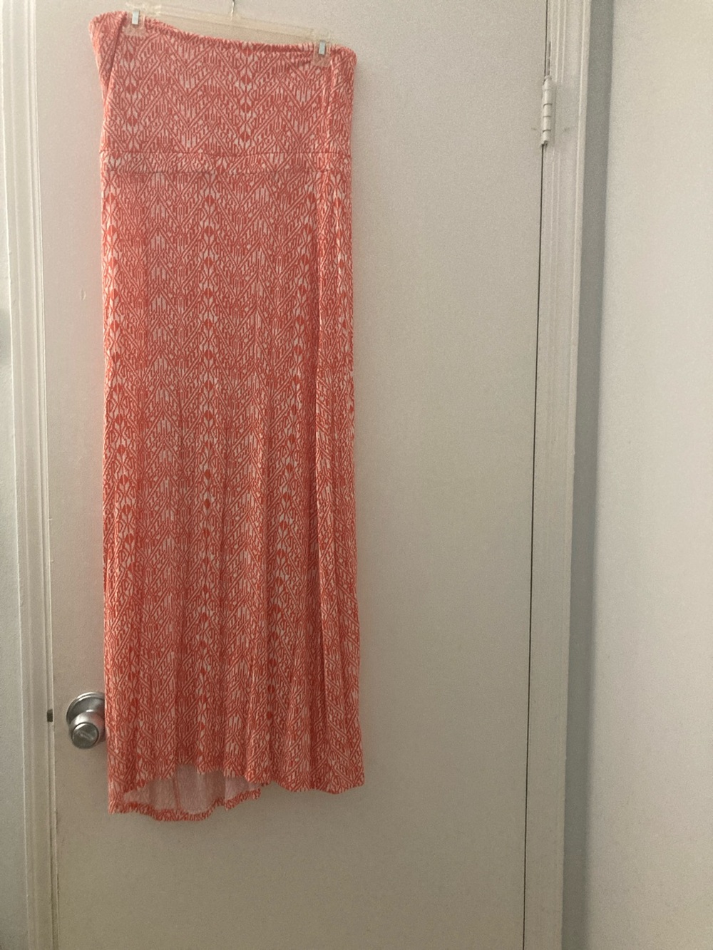 Coral Printed strapless dress-old navy large